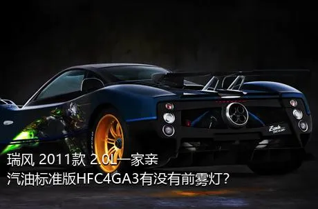 瑞风 2011款 2.0L一家亲 汽油标准版HFC4GA3有没有前雾灯？