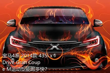 宝马4系 2014款 435i xDrive Gran Coupe M运动型能跑多快？