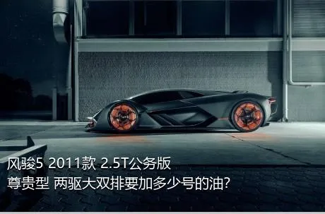 风骏5 2011款 2.5T公务版 尊贵型 两驱大双排要加多少号的油？