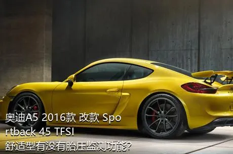 奥迪A5 2016款 改款 Sportback 45 TFSI 舒适型有没有胎压监测功能？