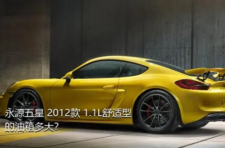 永源五星 2012款 1.1L舒适型的油箱多大？