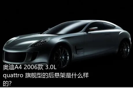 奥迪A4 2006款 3.0L quattro 旗舰型的后悬架是什么样的？