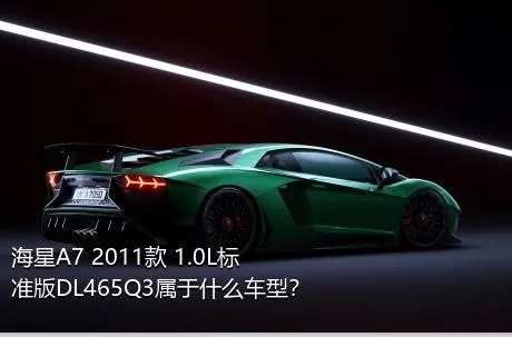 海星A7 2011款 1.0L标准版DL465Q3属于什么车型？