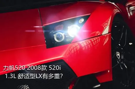 力帆520 2008款 520i 1.3L 舒适型LX有多重？