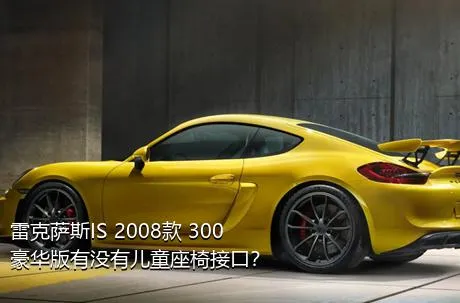 雷克萨斯IS 2008款 300 豪华版有没有儿童座椅接口？
