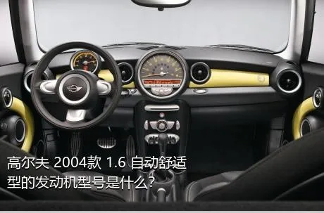 高尔夫 2004款 1.6 自动舒适型的发动机型号是什么？