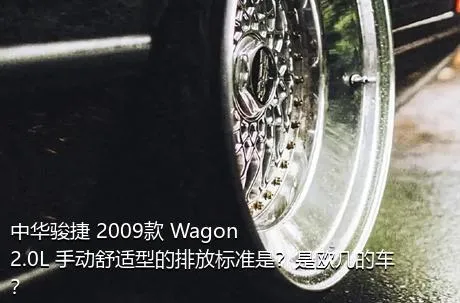 中华骏捷 2009款 Wagon 2.0L 手动舒适型的排放标准是？是欧几的车？