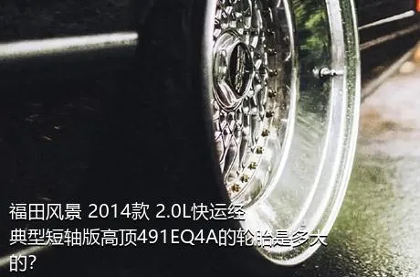 福田风景 2014款 2.0L快运经典型短轴版高顶491EQ4A的轮胎是多大的？