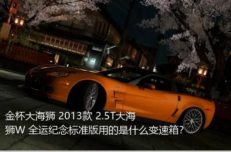 金杯大海狮 2013款 2.5T大海狮W 全运纪念标准版用的是什么变速箱？