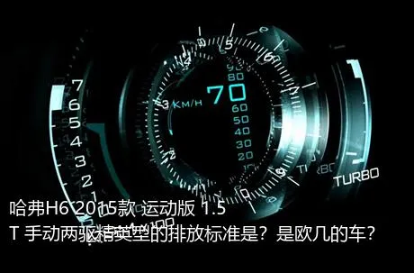 哈弗H6 2015款 运动版 1.5T 手动两驱精英型的排放标准是？是欧几的车？