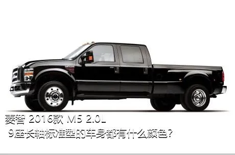 菱智 2016款 M5 2.0L 9座长轴标准型的车身都有什么颜色？
