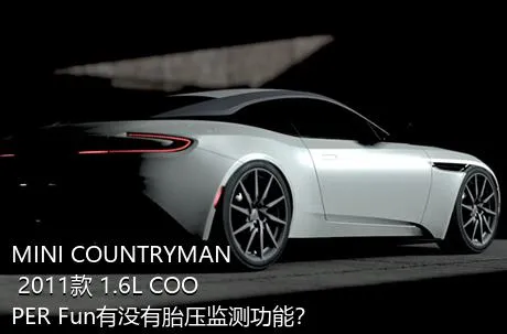 MINI COUNTRYMAN 2011款 1.6L COOPER Fun有没有胎压监测功能？