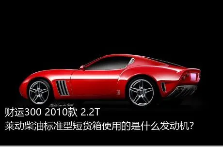 财运300 2010款 2.2T莱动柴油标准型短货箱使用的是什么发动机？