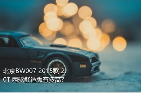 北京BW007 2015款 2.0T 两驱舒适版有多高？