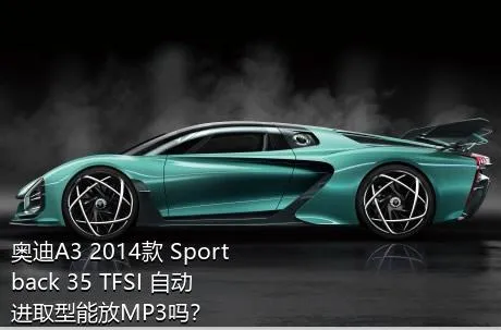 奥迪A3 2014款 Sportback 35 TFSI 自动进取型能放MP3吗？