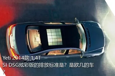 Yeti 2014款 1.4TSI DSG炫彩版的排放标准是？是欧几的车？