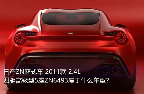 日产ZN厢式车 2011款 2.4L四驱高级型5座ZN6493属于什么车型？