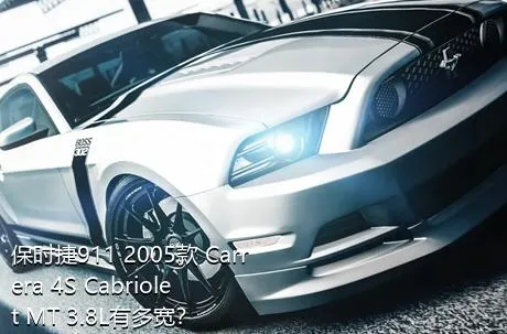 保时捷911 2005款 Carrera 4S Cabriolet MT 3.8L有多宽？