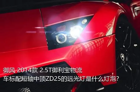 御风 2014款 2.5T御利宝物流车标配短轴中顶ZD25的远光灯是什么灯泡？