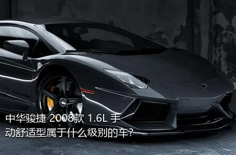 中华骏捷 2008款 1.6L 手动舒适型属于什么级别的车？
