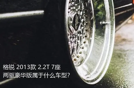格锐 2013款 2.2T 7座两驱豪华版属于什么车型？