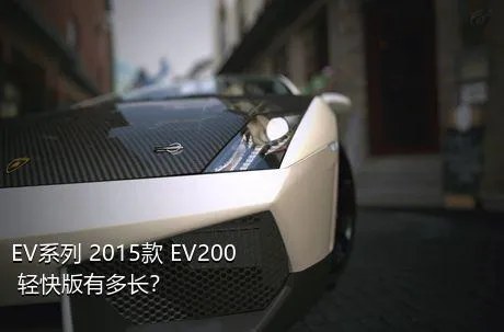 EV系列 2015款 EV200 轻快版有多长？