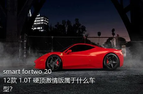 smart fortwo 2012款 1.0T 硬顶激情版属于什么车型？