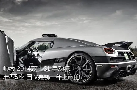 帅客 2014款 1.5L 手动标准型5座 国IV是哪一年上市的？