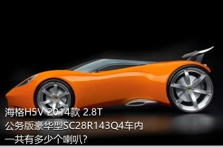 海格H5V 2014款 2.8T公务版豪华型SC28R143Q4车内一共有多少个喇叭？