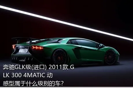 奔驰GLK级(进口) 2011款 GLK 300 4MATIC 动感型属于什么级别的车？