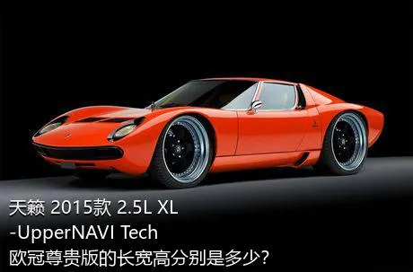 天籁 2015款 2.5L XL-UpperNAVI Tech欧冠尊贵版的长宽高分别是多少？