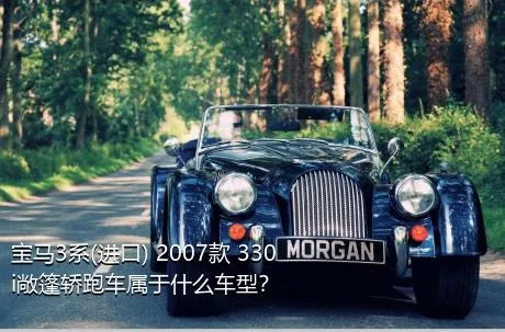 宝马3系(进口) 2007款 330i敞篷轿跑车属于什么车型？