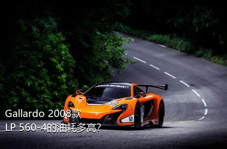 Gallardo 2008款 LP 560-4的油耗多高？