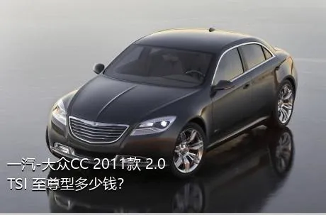 一汽-大众CC 2011款 2.0TSI 至尊型多少钱？