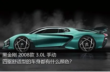 黑金刚 2008款 3.0L 手动四驱舒适型的车身都有什么颜色？
