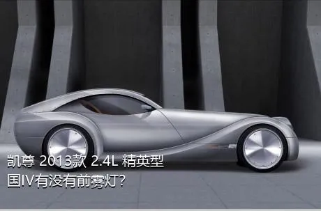 凯尊 2013款 2.4L 精英型 国IV有没有前雾灯？