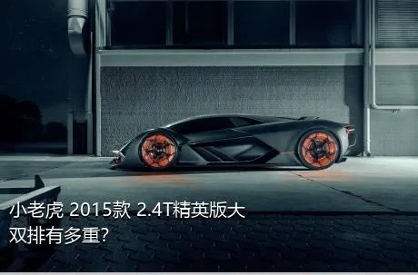 小老虎 2015款 2.4T精英版大双排有多重？