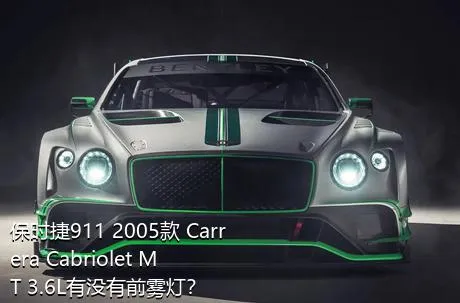 保时捷911 2005款 Carrera Cabriolet MT 3.6L有没有前雾灯？