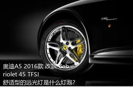 奥迪A5 2016款 改款 Cabriolet 45 TFSI 舒适型的远光灯是什么灯泡？