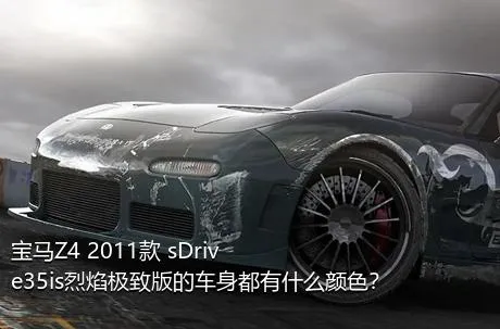 宝马Z4 2011款 sDrive35is烈焰极致版的车身都有什么颜色？