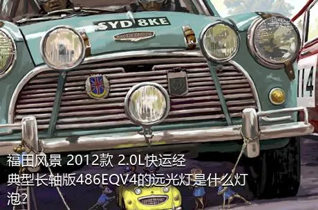 福田风景 2012款 2.0L快运经典型长轴版486EQV4的远光灯是什么灯泡？