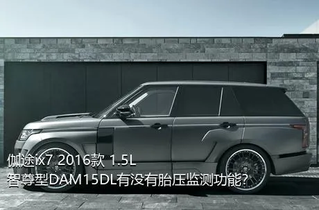 伽途ix7 2016款 1.5L智尊型DAM15DL有没有胎压监测功能？