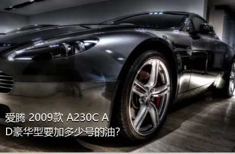 爱腾 2009款 A230C AD豪华型要加多少号的油？