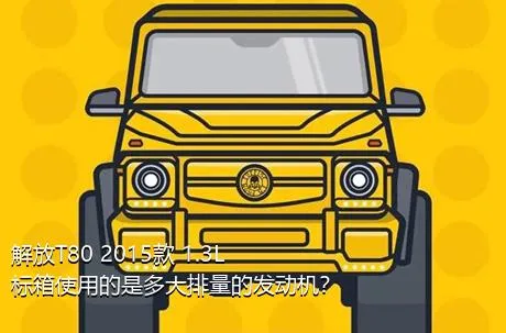 解放T80 2015款 1.3L标箱使用的是多大排量的发动机？