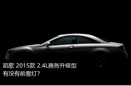 凯歌 2015款 2.4L商务升级型有没有前雾灯？