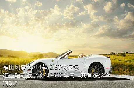 福田风景 2014款 2.5T快运标准型短轴版高顶4J25TC车内一共有多少个喇叭？