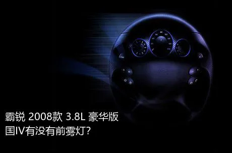 霸锐 2008款 3.8L 豪华版 国IV有没有前雾灯？