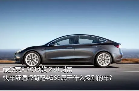 蒙派克E 2014款 2.4L财富快车舒适版简配4G69属于什么级别的车？