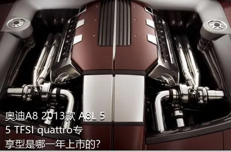 奥迪A8 2013款 A8L 55 TFSI quattro专享型是哪一年上市的？