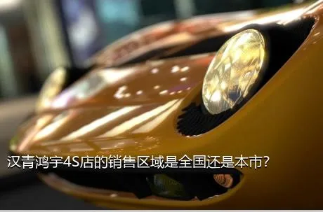 汉青鸿宇4S店的销售区域是全国还是本市？